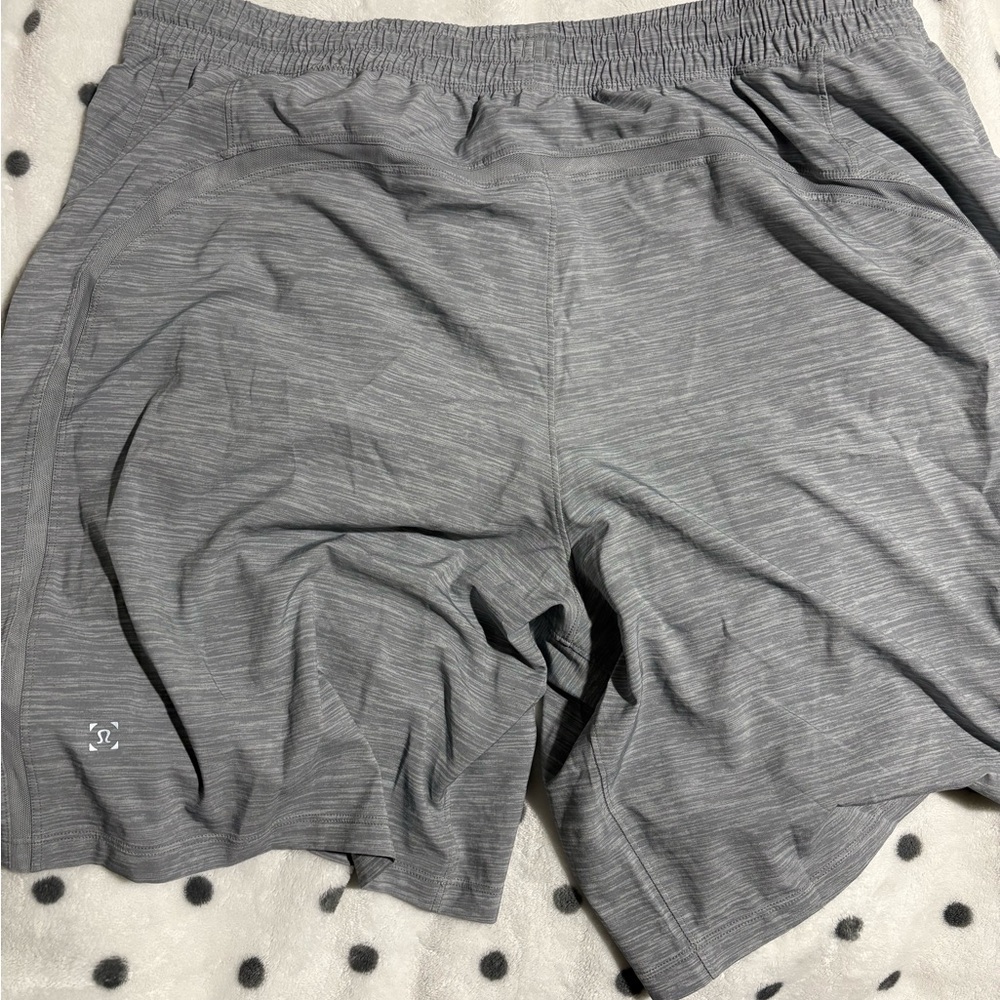 lululemon athletica Men's Heathered Gray Athletic Shorts